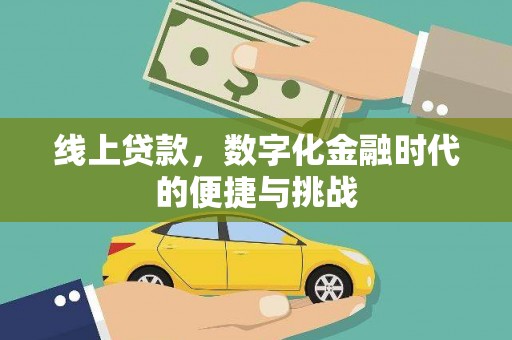 海陵线上贷款，数字化金融时代的便捷与挑战