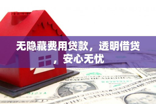海陵无隐藏费用贷款，透明借贷，安心无忧
