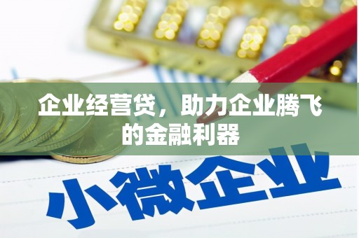 海陵企业经营贷，助力企业腾飞的金融利器