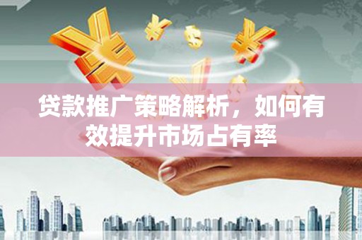海陵贷款推广策略解析，如何有效提升市场占有率