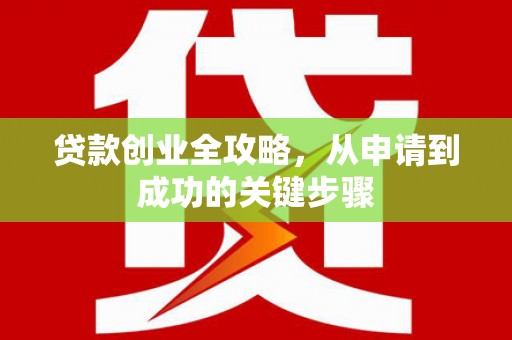 海陵贷款创业全攻略，从申请到成功的关键步骤