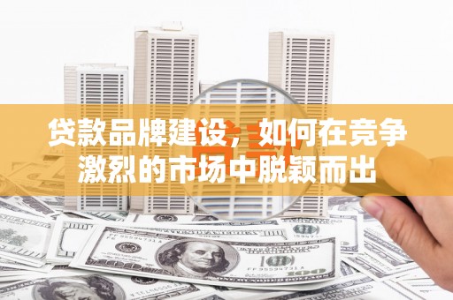 海陵贷款品牌建设，如何在竞争激烈的市场中脱颖而出