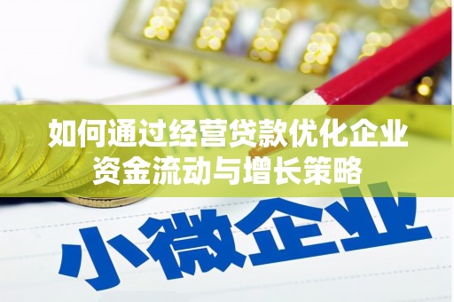 海陵如何通过经营贷款优化企业资金流动与增长策略
