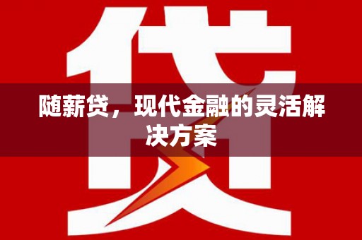 海陵随薪贷，现代金融的灵活解决方案