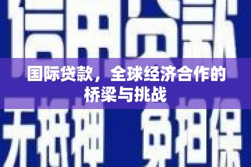 海陵国际贷款，全球经济合作的桥梁与挑战