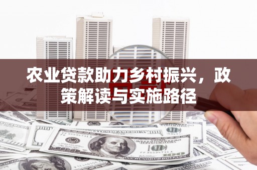 海陵农业贷款助力乡村振兴，政策解读与实施路径