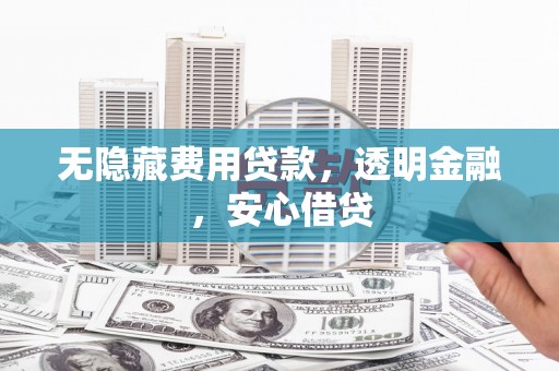 海陵无隐藏费用贷款，透明金融，安心借贷