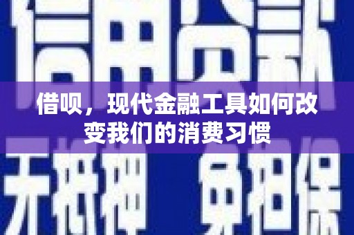 海陵借呗，现代金融工具如何改变我们的消费习惯