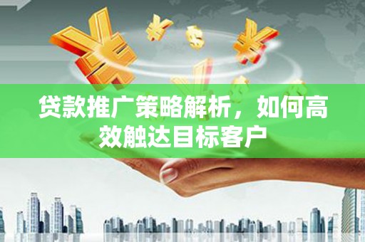 海陵贷款推广策略解析，如何高效触达目标客户