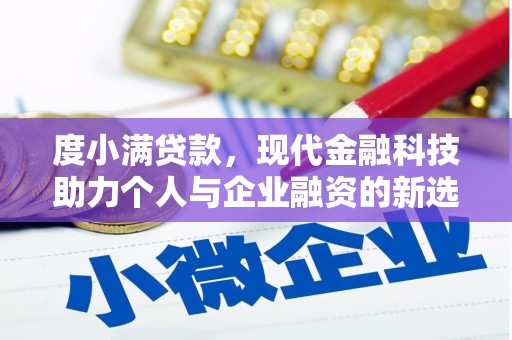 海陵度小满贷款，现代金融科技助力个人与企业融资的新选择