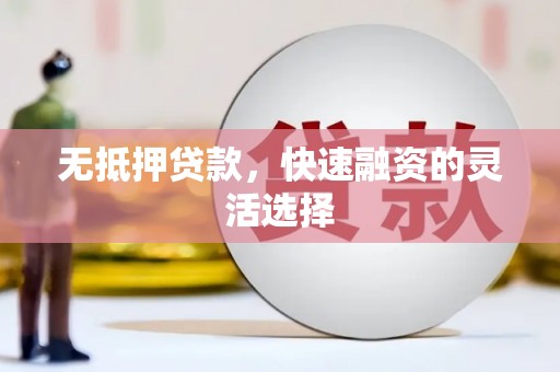 海陵无抵押贷款，快速融资的灵活选择