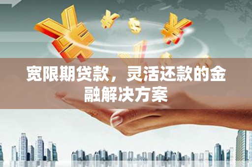 海陵宽限期贷款，灵活还款的金融解决方案