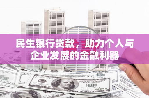 海陵民生银行贷款，助力个人与企业发展的金融利器