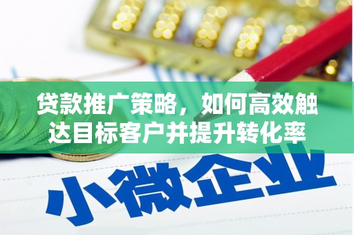 海陵贷款推广策略，如何高效触达目标客户并提升转化率