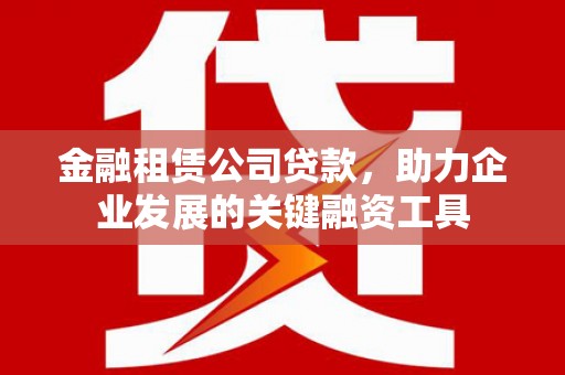 海陵金融租赁公司贷款，助力企业发展的关键融资工具