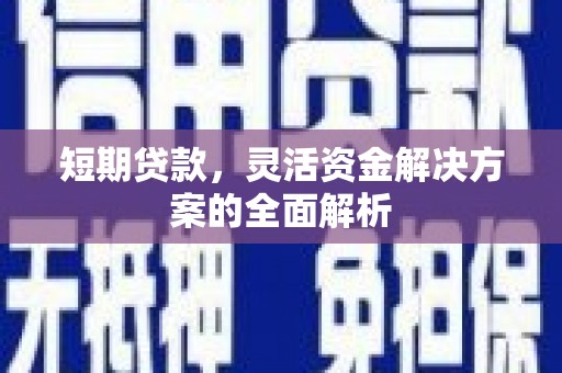 海陵短期贷款，灵活资金解决方案的全面解析