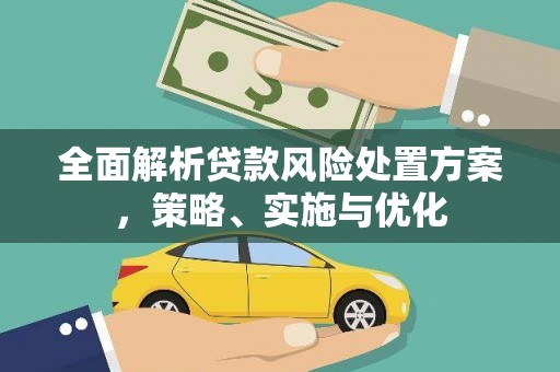 海陵全面解析贷款风险处置方案，策略、实施与优化