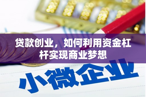 海陵贷款创业，如何利用资金杠杆实现商业梦想