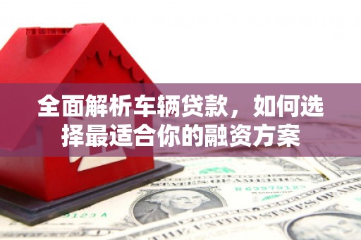 海陵全面解析车辆贷款，如何选择最适合你的融资方案