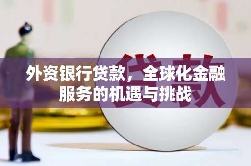 海陵外资银行贷款，全球化金融服务的机遇与挑战