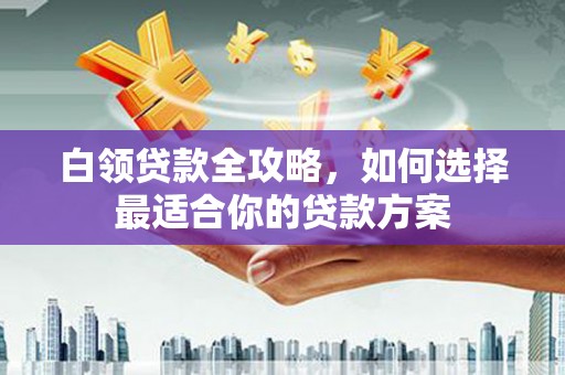 海陵白领贷款全攻略，如何选择最适合你的贷款方案